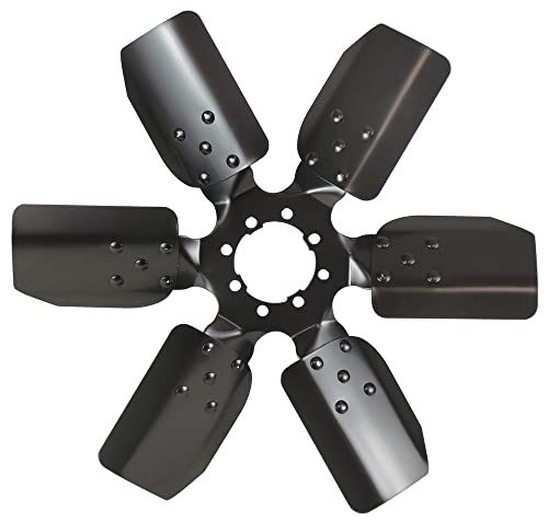 DERALE 17117 Heavy Duty Fan Blade Series 1000 17 Steel Clutch Fan Standard Rotat...