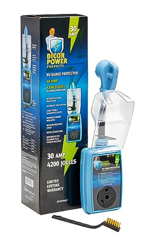 DICOR CORP DP-SP30A-P Dicor 30 Amp Pigtail RV Surge Protector - Protect Your RV Electric...