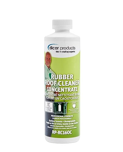 DICOR CORP RP-RC160C Dicor Rubber Roof Concentrate - 16 oz Bottle for Deep Cleaning RV ...
