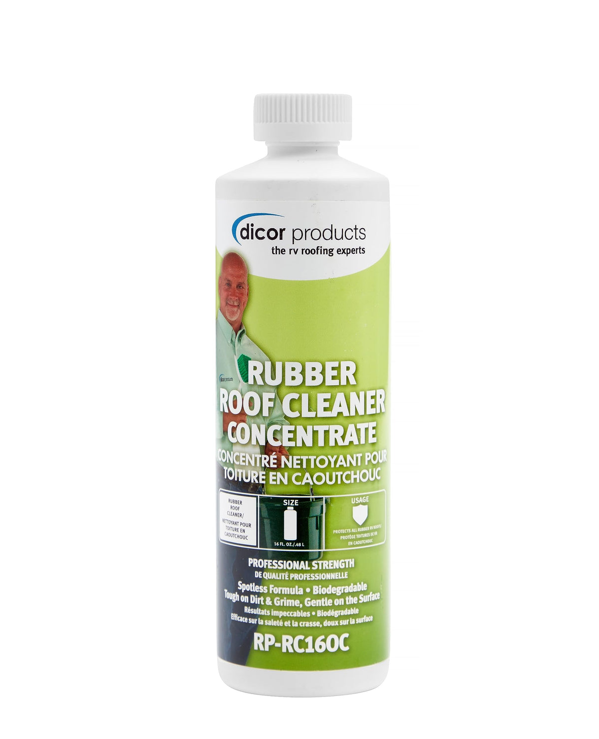 DICOR CORP RPRC160C 16OZ RUBBER ROOF CLEANER