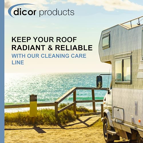 DICOR CORP RP-RC160C Dicor  Rubber Roof Concentrate - 16 oz Bottle for Deep Cleaning RV ...