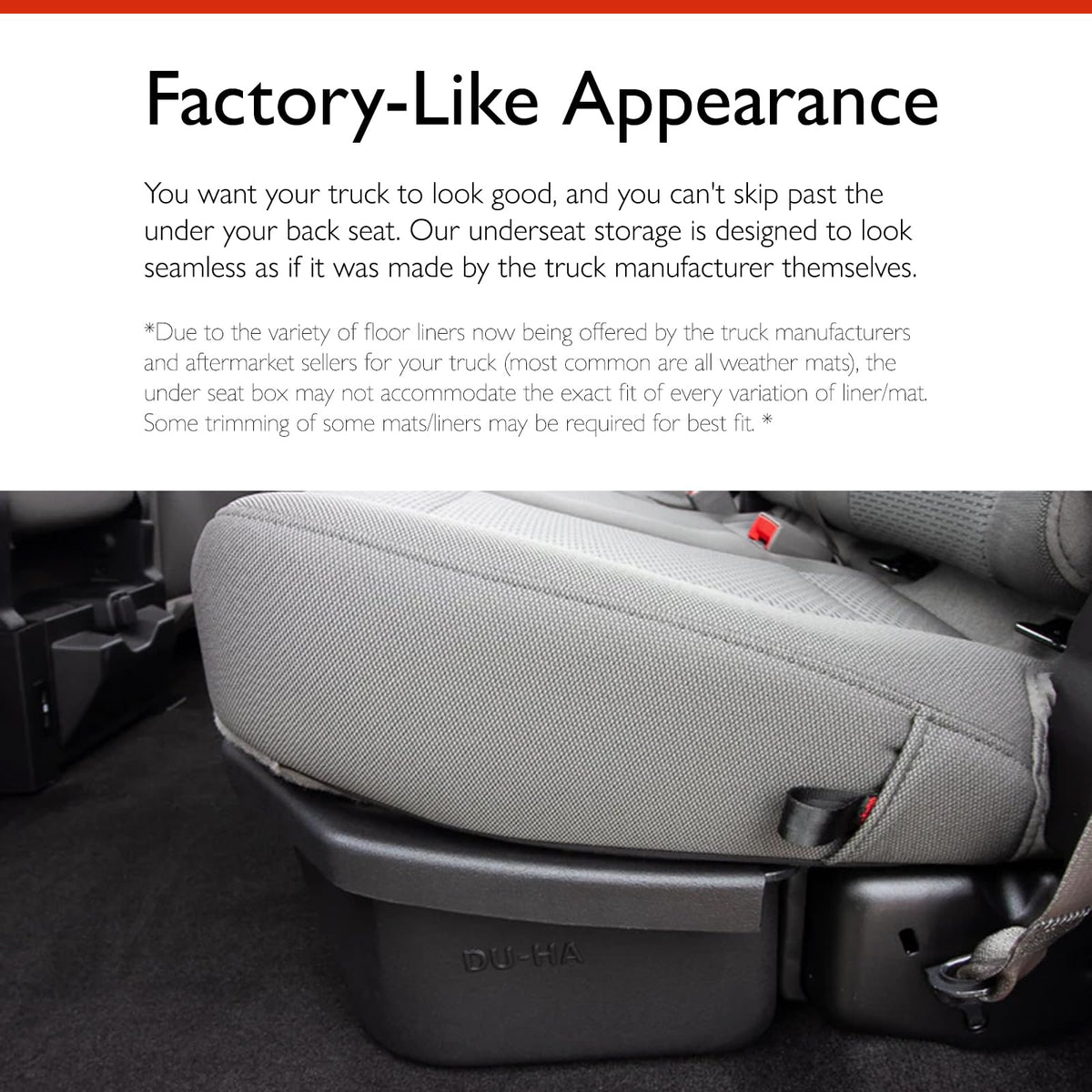 DU HA 20110 DU-HA UNDERSEAT STORAGE /