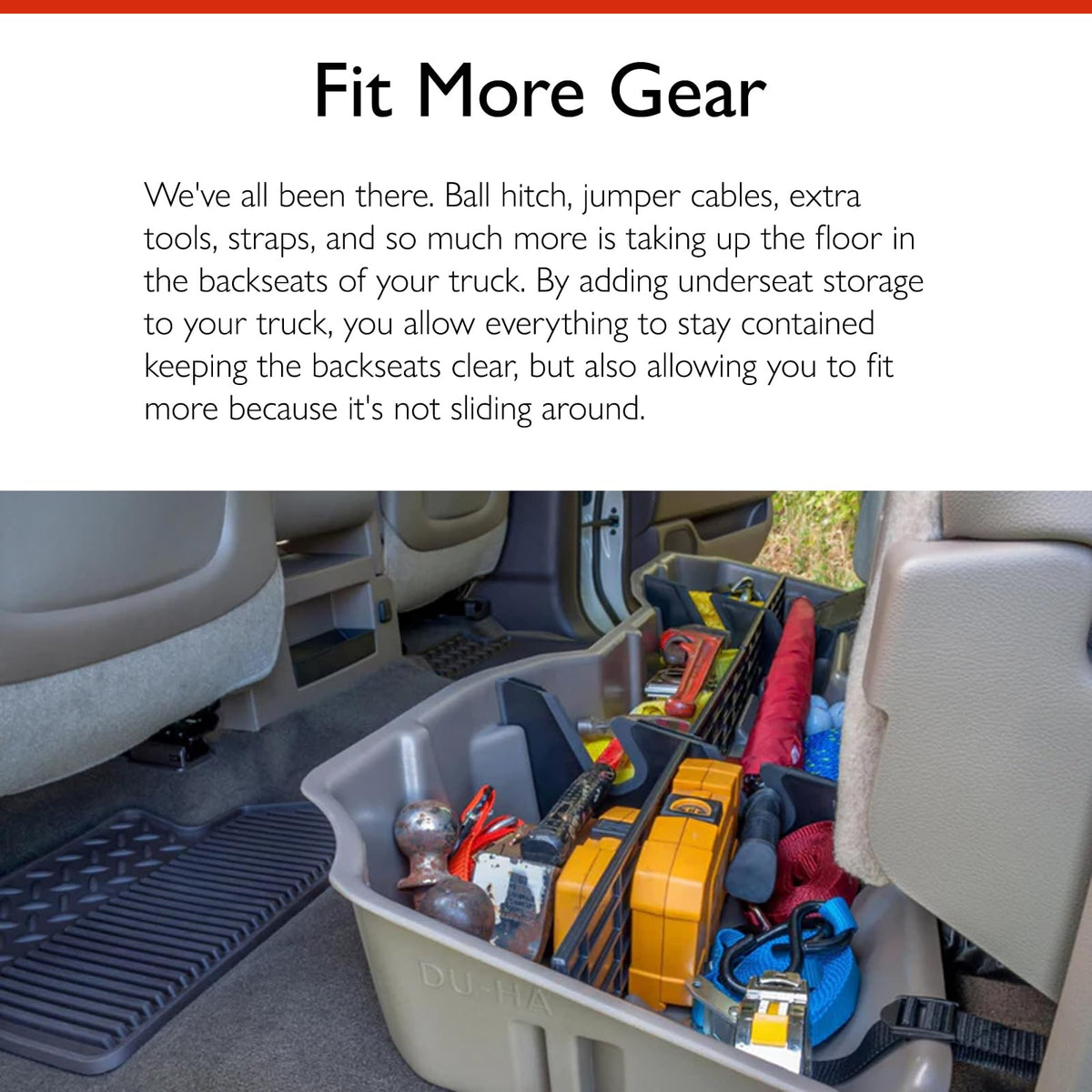 DU HA 20110 DU-HA DuHa  Under Seat Storage fits 2015-2026 Ford F150 SuperCrew &... Truck & Exterior