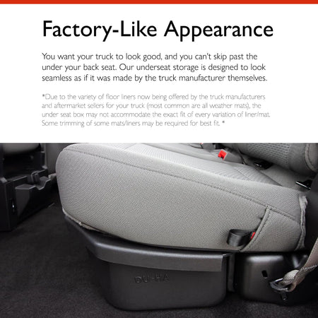 DU HA 20110 DU-HA DuHa  Under Seat Storage fits 2015-2026 Ford F150 SuperCrew &... Truck & Exterior