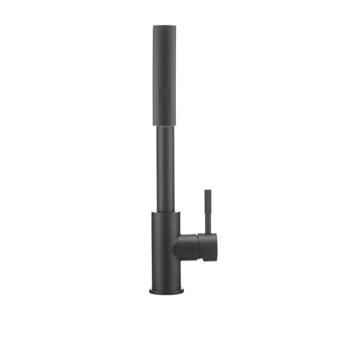 Dura Faucet Dura Faucet (DF-MK511X-MB) Rainfall RV Kitchen Faucet – Matte Black, Dual-Mode Rotating Spray
