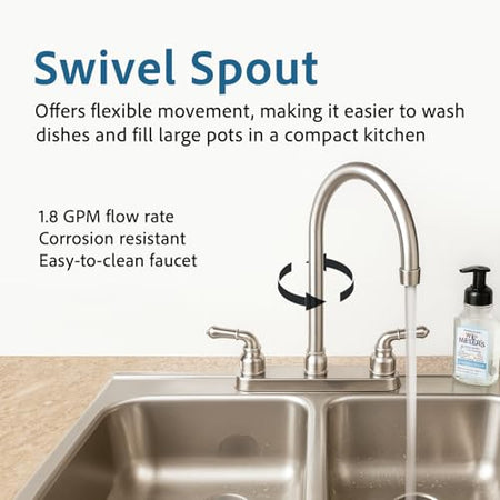 DURA FAUCET DFPK330HC J-SPOUTBSN