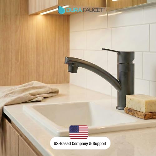 DURA FAUCET DFPL200MMB MODERN SINGLE LEVER CENTERSET RV LA