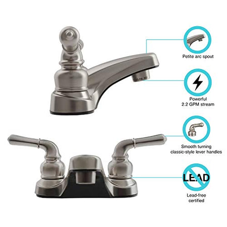 DURA FAUCET DFPL700CSN CLASSICAL LAV BSN