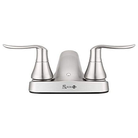 DURA FAUCET DF-PL700LH-SN RV Bathroom Faucet Winged Levers (Satin Nickel) RV & Camper