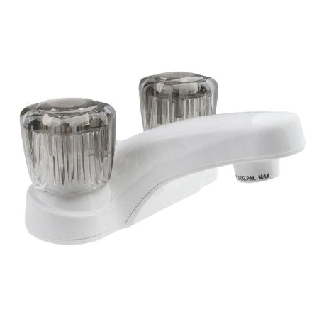 DURA FAUCET DFPL700SWT LAV W/SMOKED SWHITE