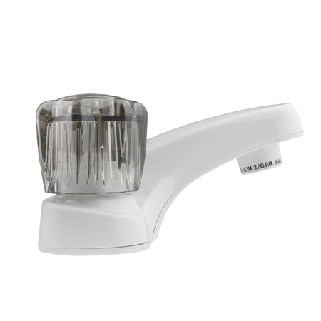 DURA FAUCET DFPL700SWT LAV W/SMOKED SWHITE
