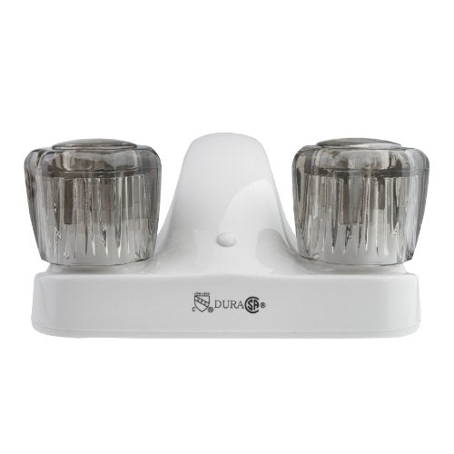 DURA FAUCET DFPL700SWT LAV W/SMOKED SWHITE