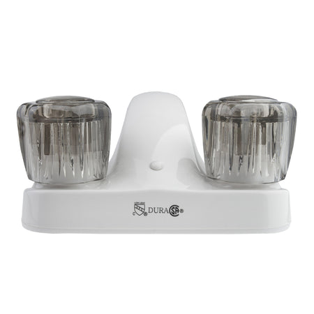 DURA FAUCET DFPL700SWT LAV W/SMOKED SWHITE