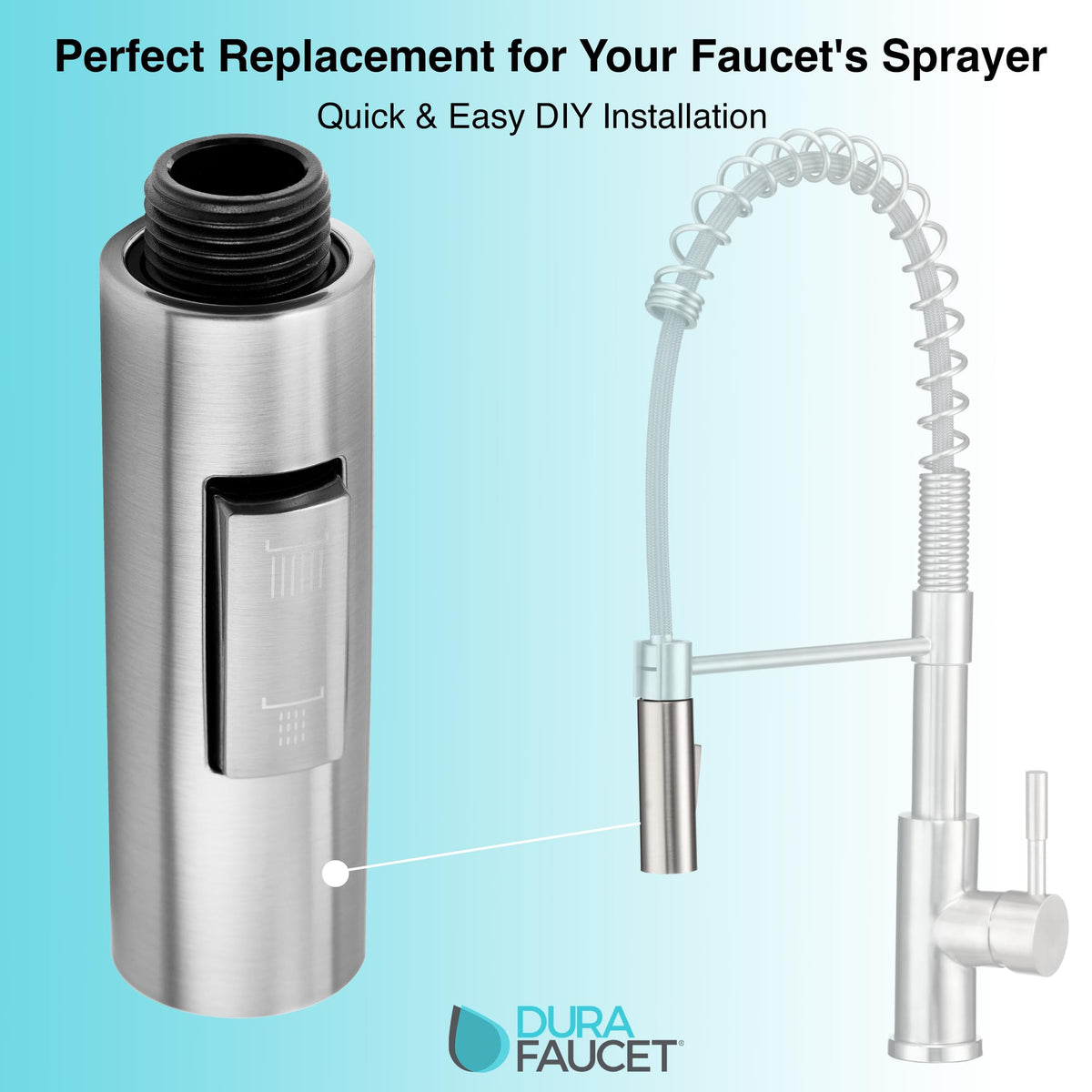 DURA FAUCET DFRK823SN STREAMLINE PULL-DOWN SPRAYER REPLAC