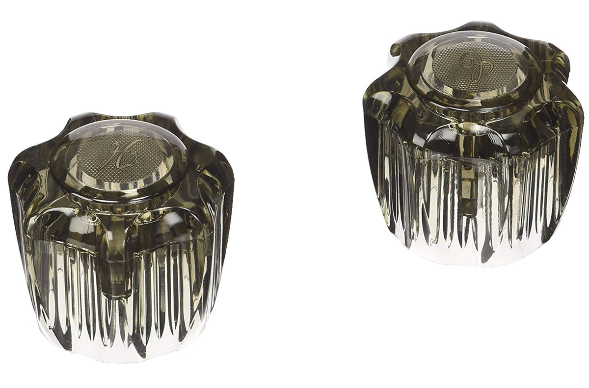 DURA FAUCET DFRKS DF-RKS RV Replacement Smoked Acrylic Knobs RV & Camper