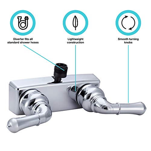 DURA FAUCET DFSA100CCP DF-SA100C-CP RV Shower Valve Diverter (Chrome) RV & Camper