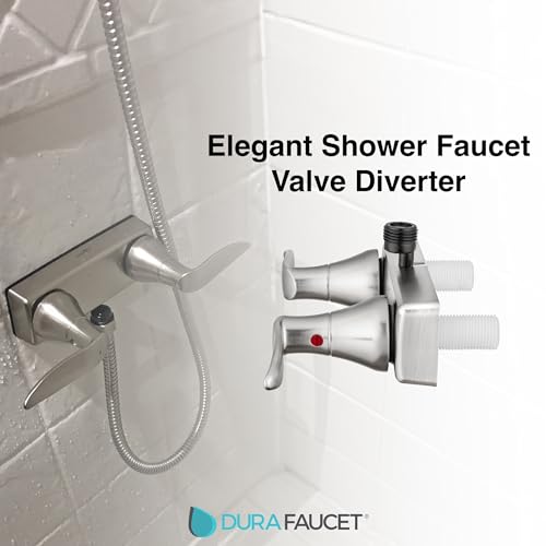 DURA FAUCET DF-SA100LH-SN RV Shower Valve Diverter (Satin Nickel) RV & Camper