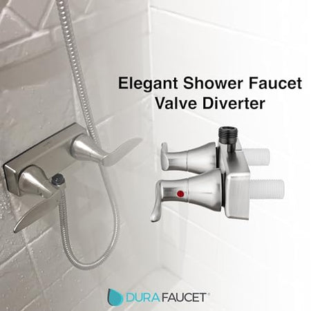 DURA FAUCET DF-SA100LH-SN RV Shower Valve Diverter (Satin Nickel) RV & Camper