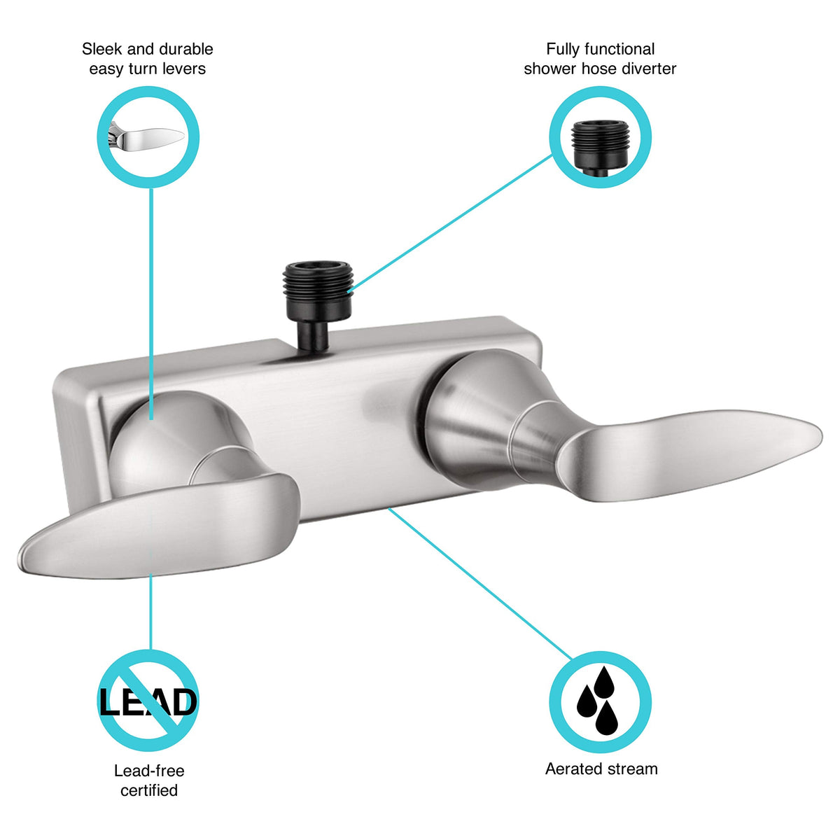DURA FAUCET DFSA100LHS BATH TUB & SHOWER