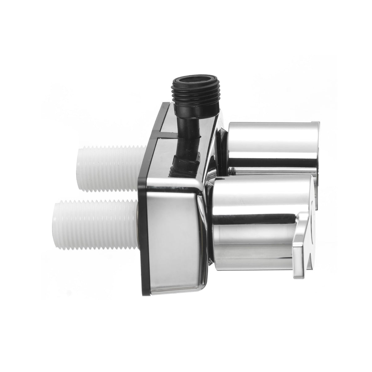 Dura Faucet Dura Faucet (DF-SA100M-CP) Modern RV Shower Faucet Valve Diverter – Chrome, Dual Lever Handles,