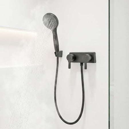 Dura Faucet Dura Faucet (DF-SA100M-CP) Modern RV Shower Faucet Valve Diverter – Chrome, Dual Lever Handles,
