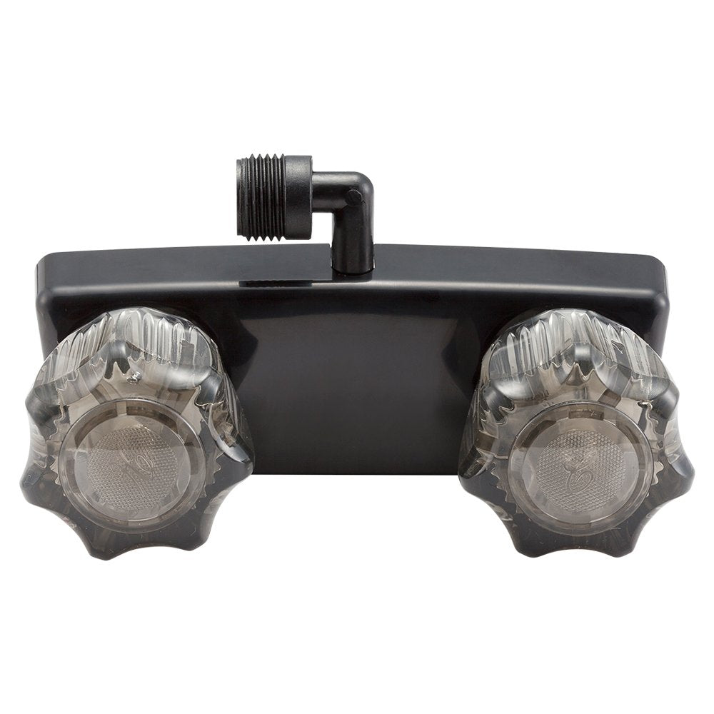 DURA FAUCET DF-SA100S1-BK RV Shower Valve Diverter for Exterior Box (Black) RV & Camper