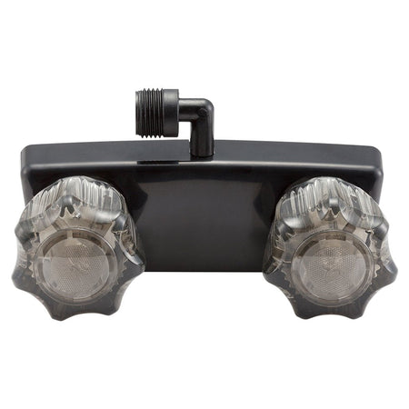 DURA FAUCET DF-SA100S1-BK RV Shower Valve Diverter for Exterior Box (Black) RV & Camper