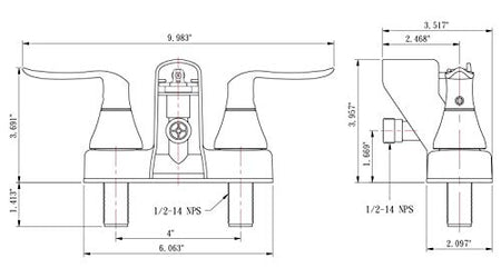 DURA FAUCET DF-SA110LH-SN RV Tub and Shower Diverter (Satin Nickel) RV & Camper