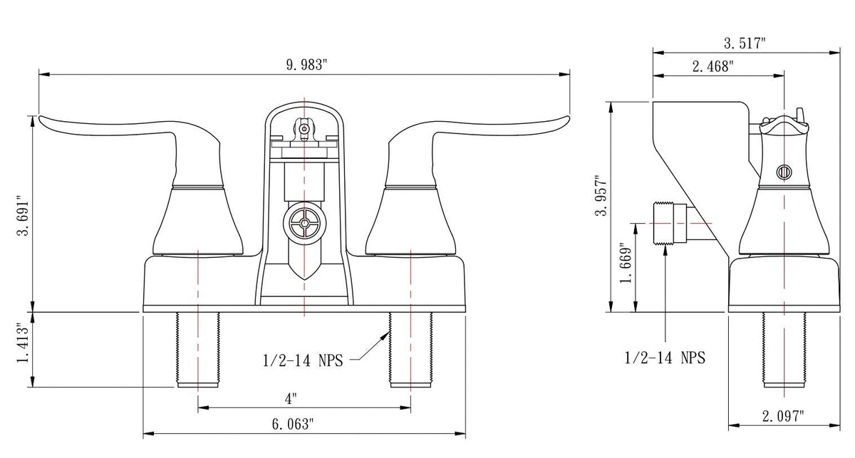 DURA FAUCET DF-SA110LH-SN RV Tub and Shower Diverter (Satin Nickel) RV & Camper
