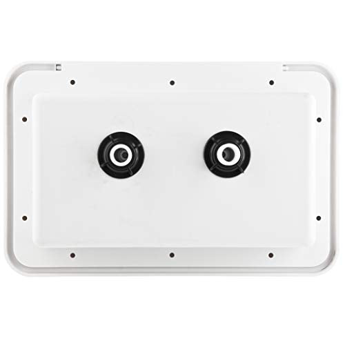 DURA FAUCET DFSA170WT DF-SA170-WT RV Exterior Shower Box Kit Lockable (White) RV & Camper