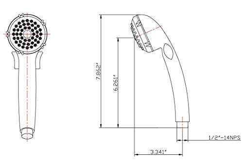 DURA FAUCET DFSA400WT RV HAND HELD SHOWERWAND