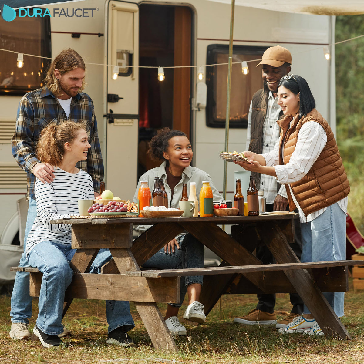 DURA FAUCET DF-SA432-SN RV Handheld Shower Wand (Satin Nickel) RV & Camper