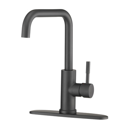 DURA FAUCET Dura Faucet DF-MK533LK-MB RV Squared-Arc Kitchen Faucet (Matte Black) RV & Camper