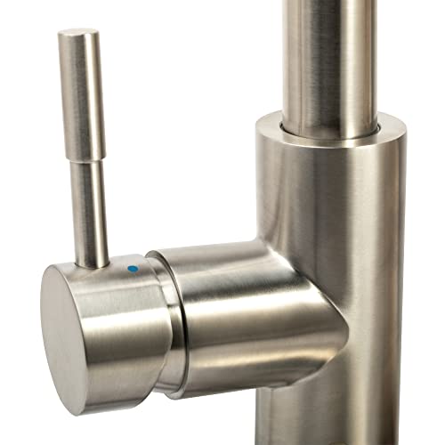 DURA FAUCET DF-MK530SLK-SN RV Single Handle Pull-Down (Satin Nickel) RV & Camper