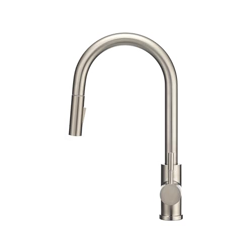 DURA FAUCET DF-MK530SLK-SN RV Single Handle Pull-Down (Satin Nickel) RV & Camper