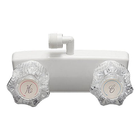 DURA FAUCET DF-SA100A1-WT RV Shower Valve Diverter for Exterior Box (White) RV & Camper
