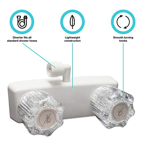 DURA FAUCET SA100A1WT RV SHOWER FAUCET90DEG OUT