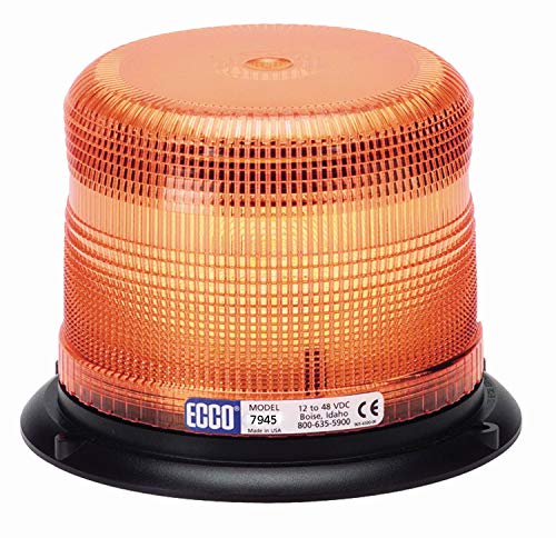 ECCO ECCO 7945A 7945 Series Pulse 2 Beacon Light 3 Bolt / 1 Inch Pipe Mount, Amber