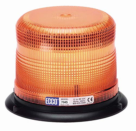 ECCO ECCO 7945A 7945 Series Pulse 2 Beacon Light 3 Bolt / 1 Inch Pipe Mount, Amber