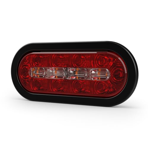 ECCO ECCO LED STTR Warning Light LEDs 8 Inch Amber White 12V 24V Surface Mount Waterproof Construction