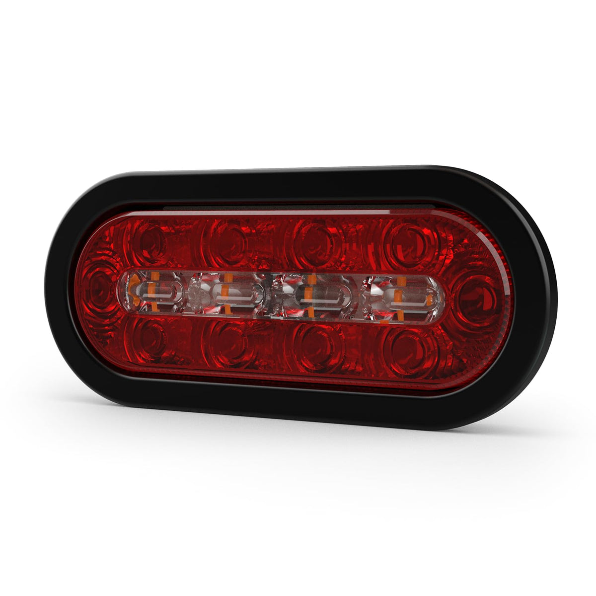 ECCO ECCO LED STTR Warning Light LEDs 8 Inch Amber White 12V 24V Surface Mount Waterproof Construction