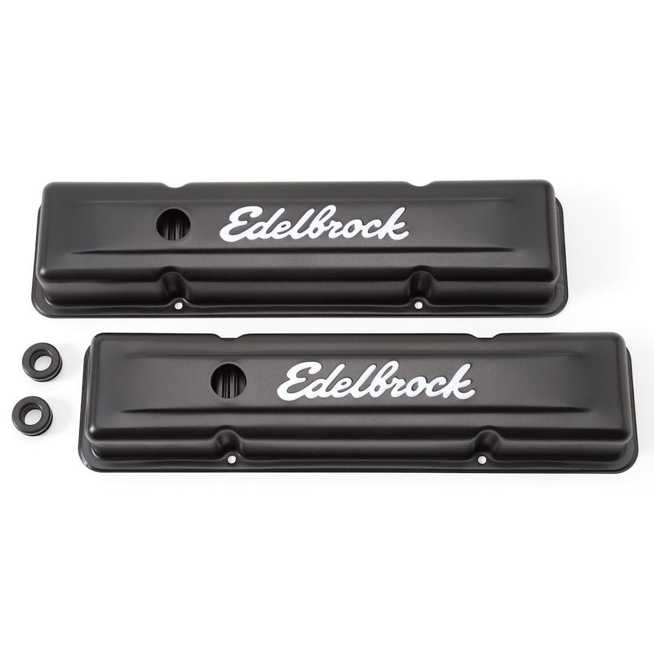 EDELBROCK 4443 VALVE COVER SB-CHEVY