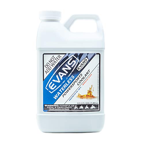 EVANS EVANS Coolant EC72064 Powersports Waterless Engine Coolant, 1/2 gallon
