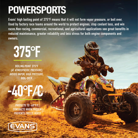 EVANS EVANS Coolant EC72064 Powersports Waterless Engine Coolant, 1/2 gallon