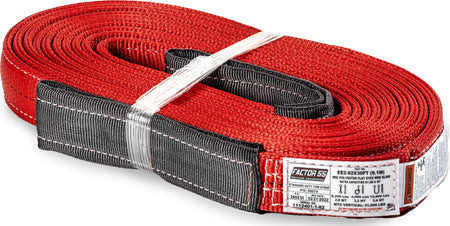 FACTOR 55 00074 Standard Duty Double-Ply Tow Strap, 2 Width x 30' Length, 31,000 lb...