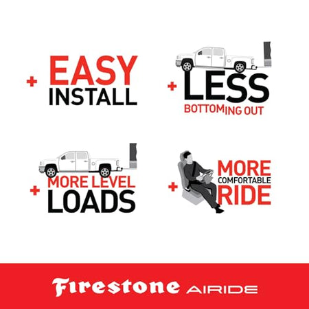 FIRESTONE F36_2625 Airide 2625 Rear Air Spring Kit with Mounting Assembly Overlanding & 4x4