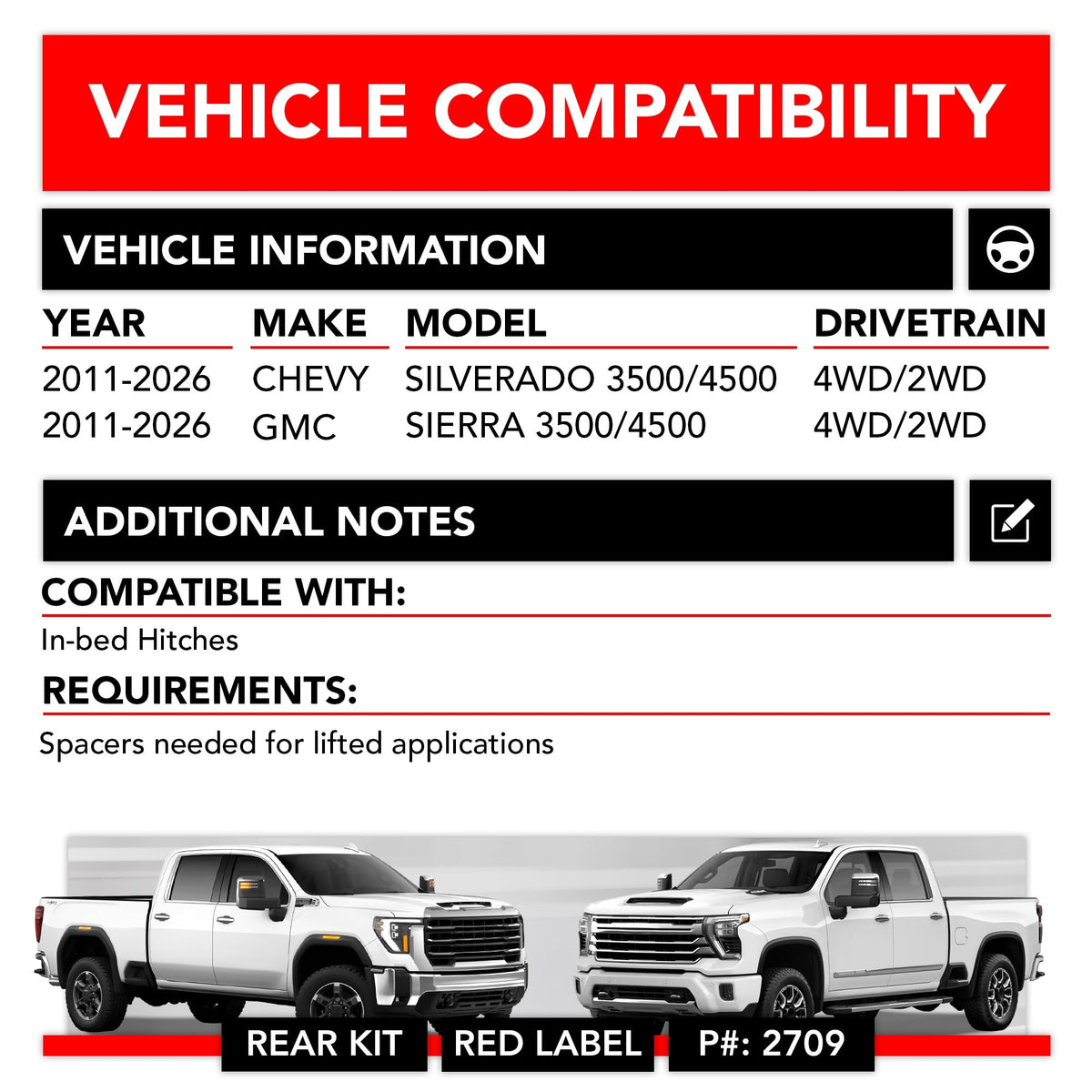 FIRESTONE W217602709 Airide Red Label Air Suspension Kit with Mounting Assembly fits 201...