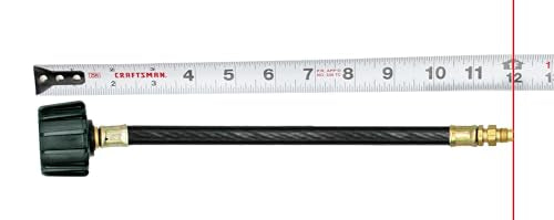 FLAME KING 100575-12 12-inch Pigtail Hose Connectors, 1/4 Male Inverted FLARE (NOT NPT) ...