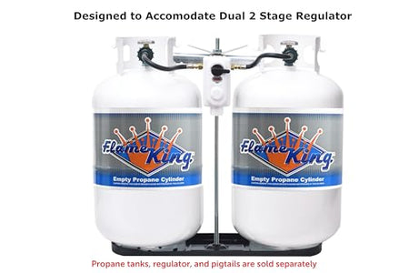 FLAME KING KT30MNT 30# DUAL PROPANE BOTTLE RACK