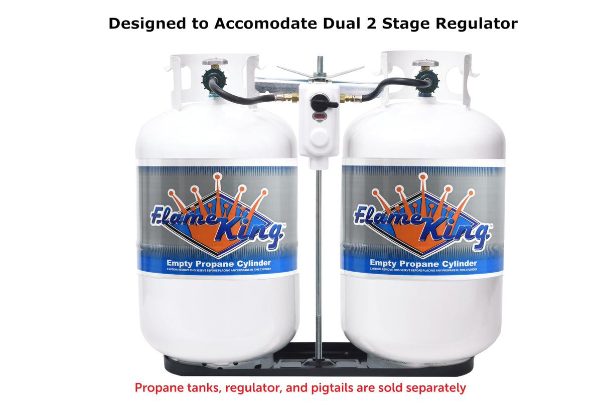 FLAME KING KT30MNT 30# DUAL PROPANE BOTTLE RACK